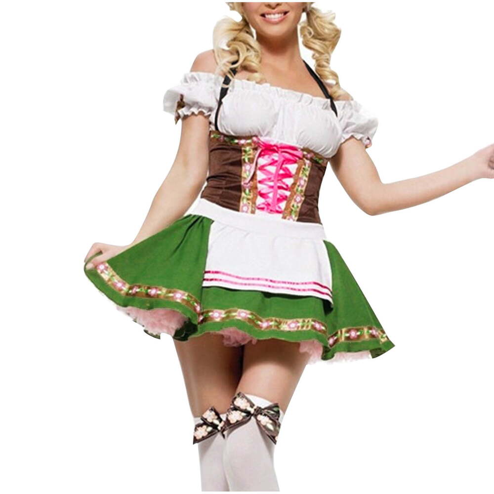 Leg Avenue Green and Pink Oktoberfest Costume